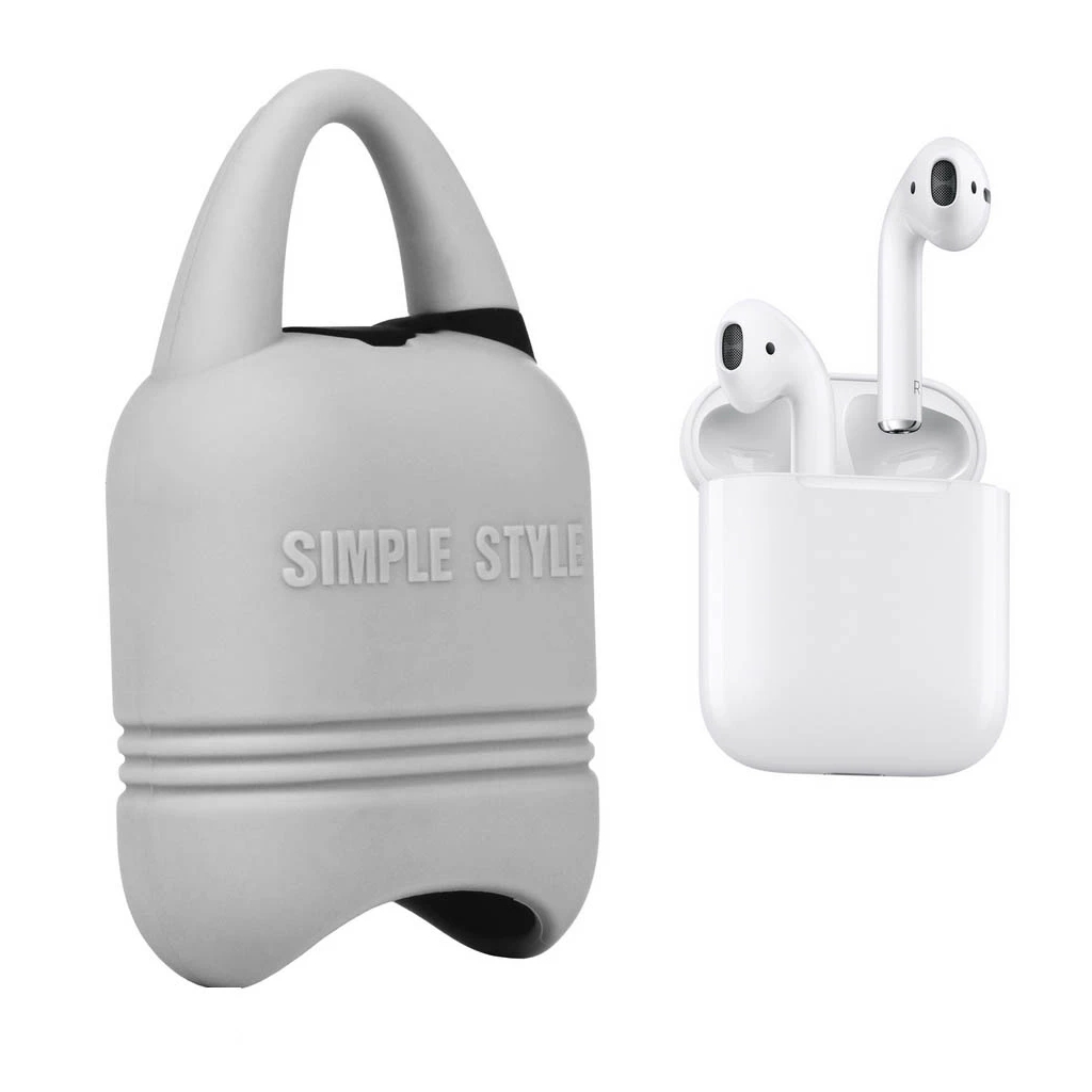 Чохол для навушників Kindon i-Smile для Apple AirPods IPH1430 Gray (702348) - зображення 2