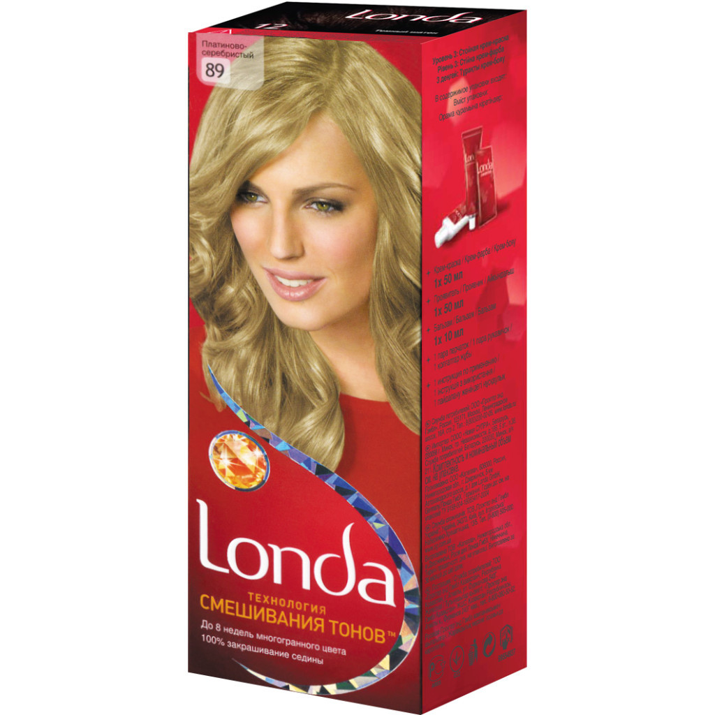 Фарба для волосся Londa стійка 89 Платиново-Сріблястий (4015203134892) - изображение 1