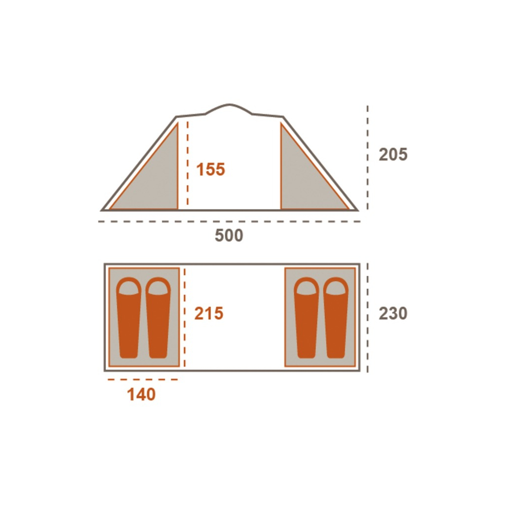 Намет Grand Canyon Atlanta 4 Mojave Desert (330031) - зображення 4
