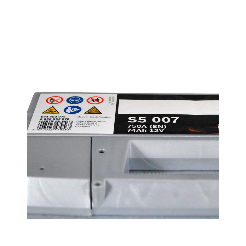Акумулятор автомобільний Bosch 74А (0 092 S50 070) - изображение 3
