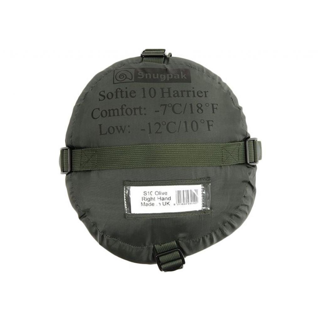 Спальний мішок Snugpak Softie 10 Harrier Left -7C/-12C 220х80 1,75 кг Olive (8211654230138) - зображення 3
