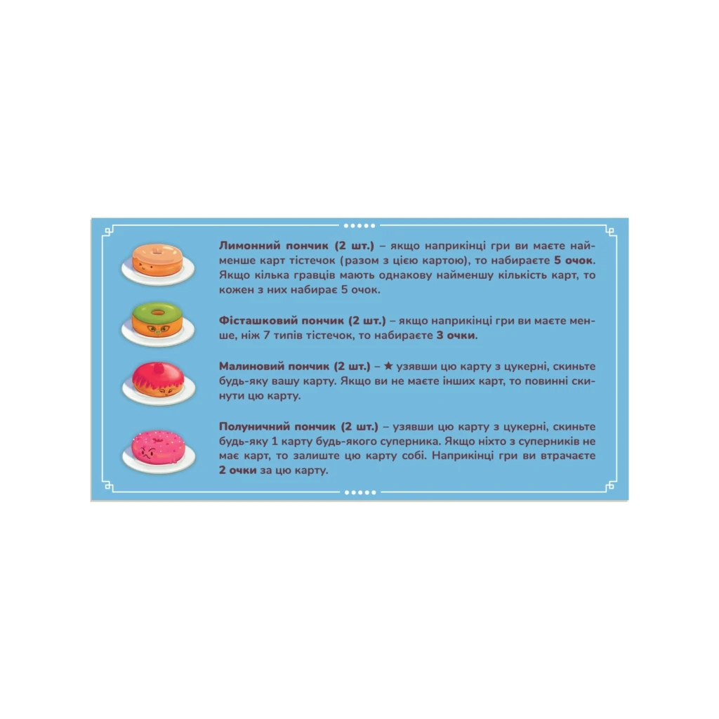 Настільна гра Feelindigo Пончевілля (Go Nuts for Donuts) (FI21038) - изображение 6