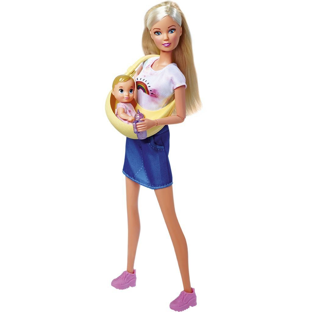 Лялька Simba набір Штеффі з малюком у слінгу, аксесуари (5733538) - зображення 1