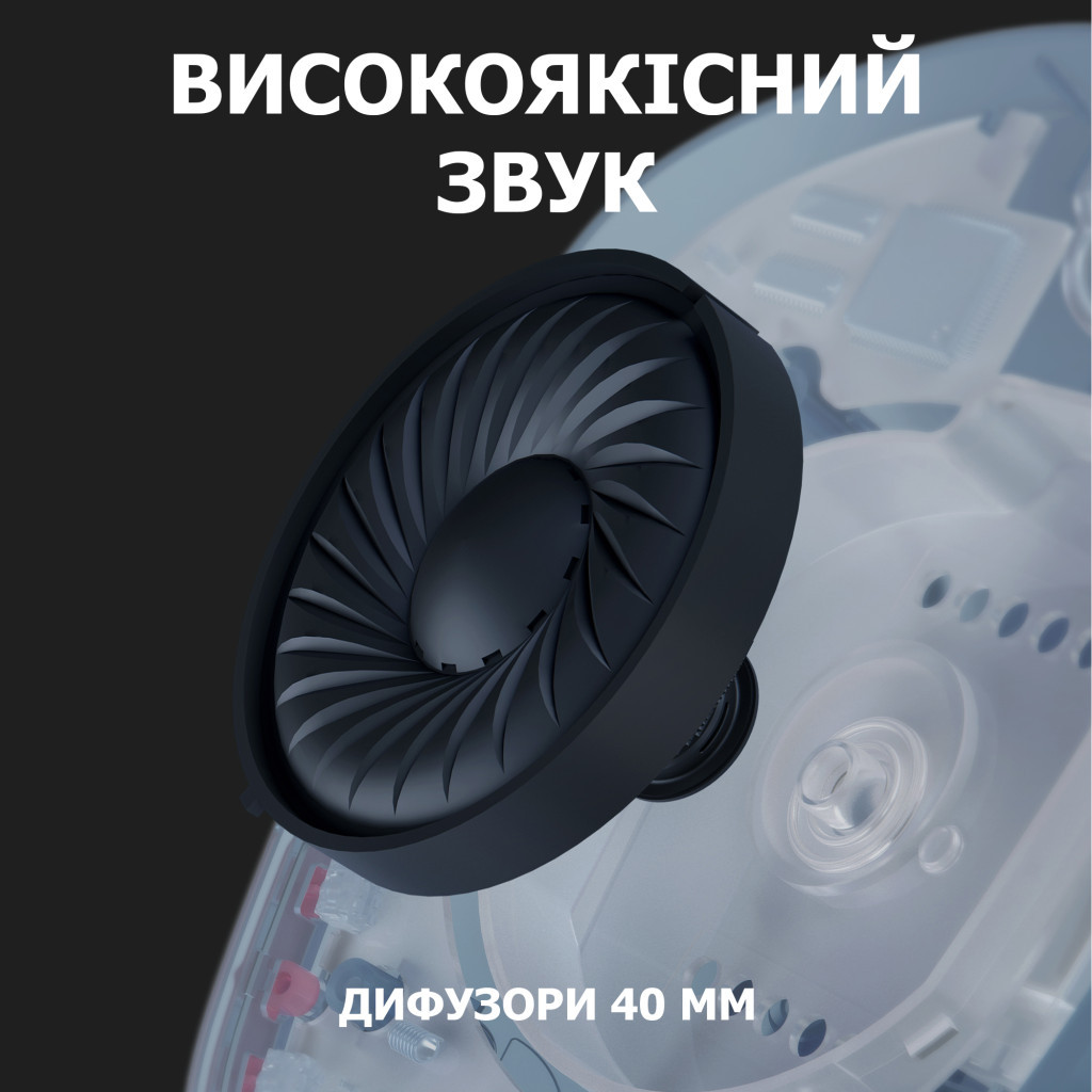 Навушники Logitech G435 Lightspeed Wireless Gaming Headset Blue (981-001062) - зображення 4