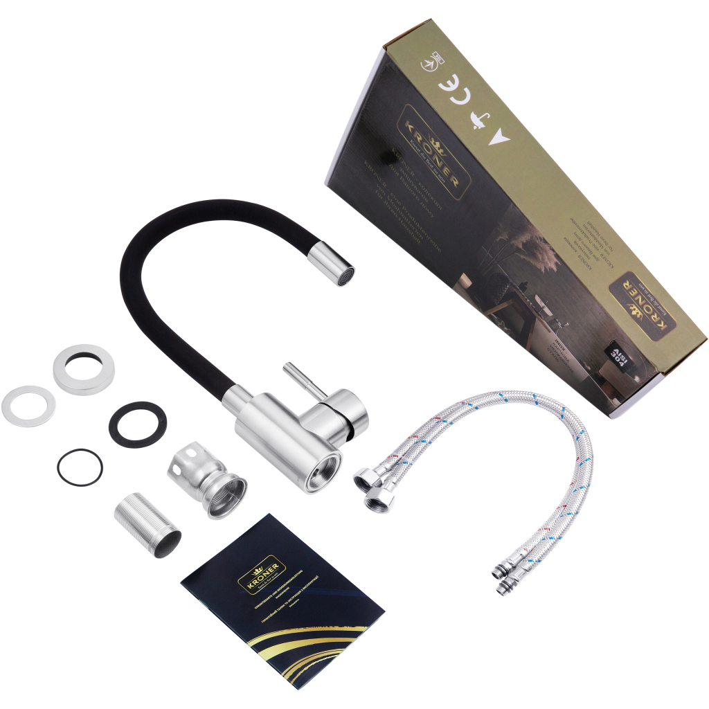 Змішувач Kroner Klassisch-ESG035BLK - зображення 6