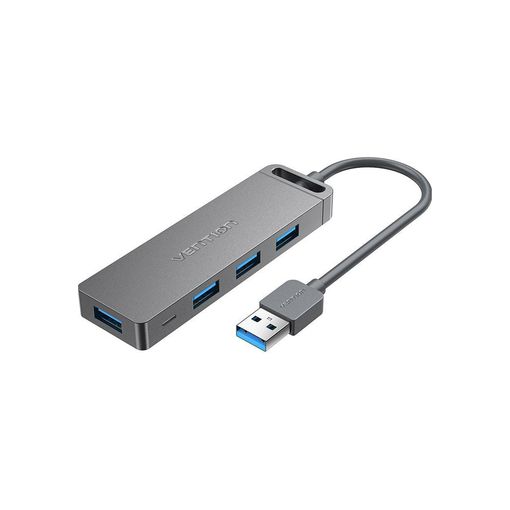 Концентратор Vention USB 3.0 to 4xUSB 3.0 Hub With Power Supply 0.15m black (CHLBB) - изображение 2