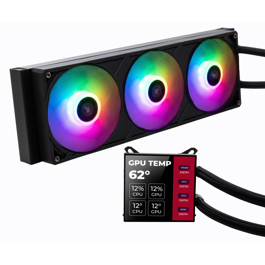 Система рідинного охолодження Vinga Storm Black - зображення 1