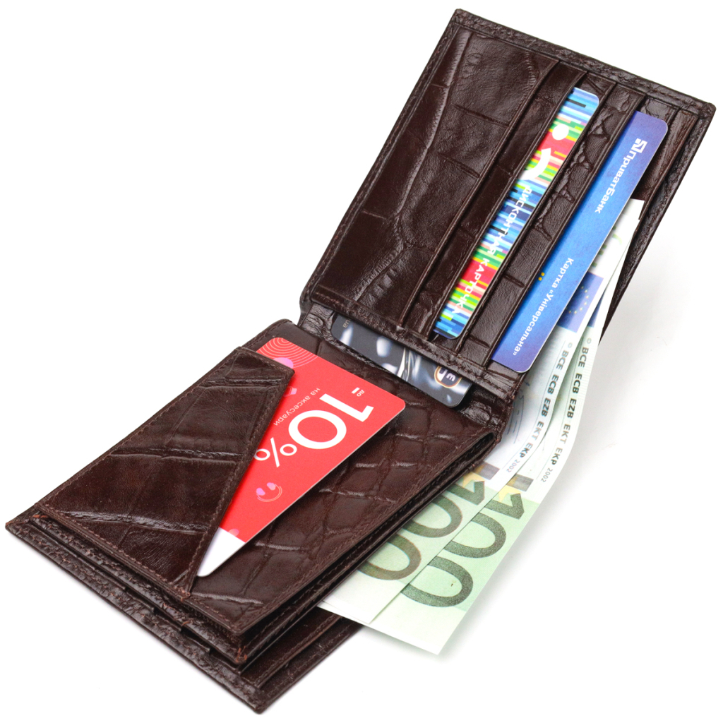 Гаманець Canpellini З натуральної шкіри Коричневий (21583) - зображення 7