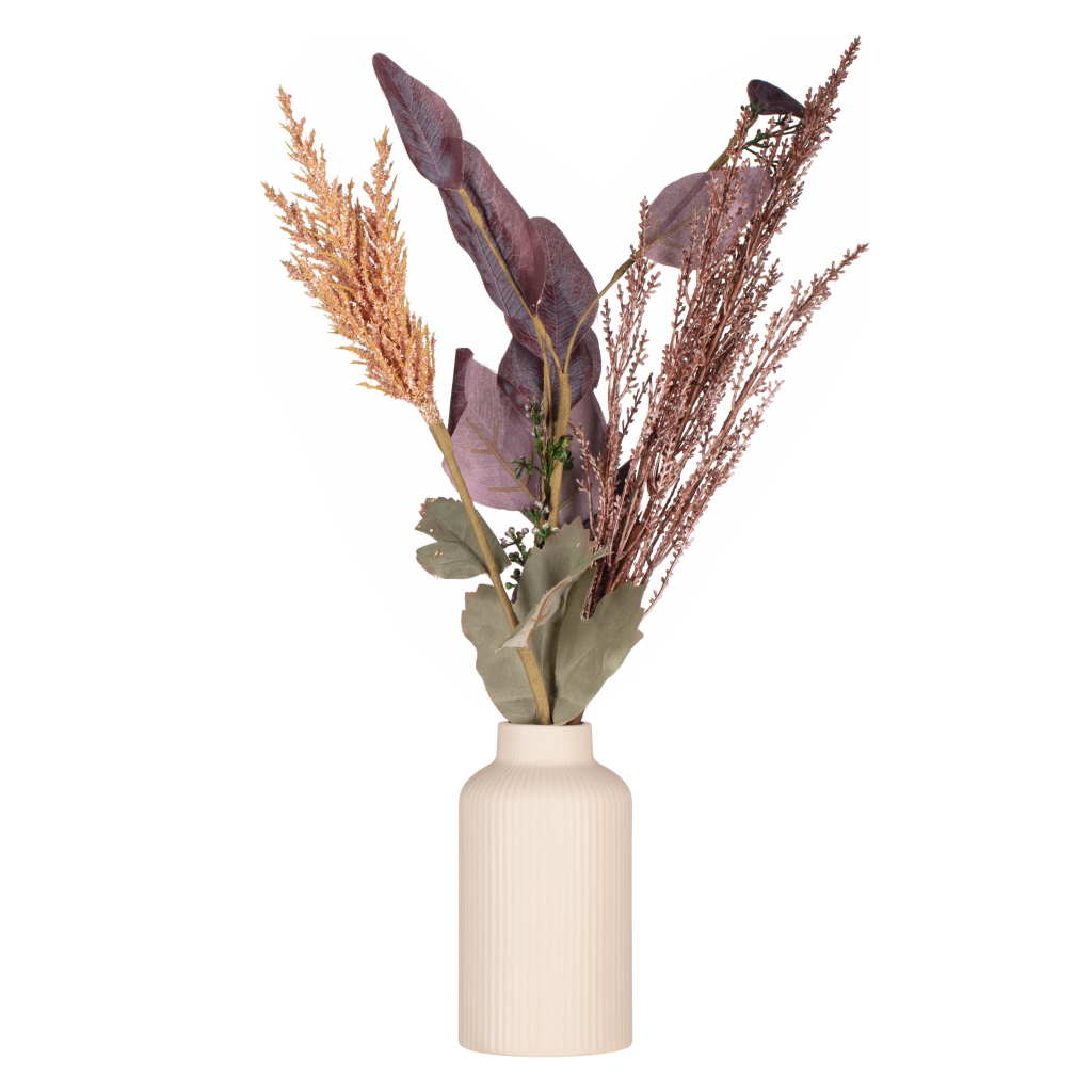 Ваза Ardesto Savona, 8х15см, порцеляна, бежевий (AR3804B) - зображення 2