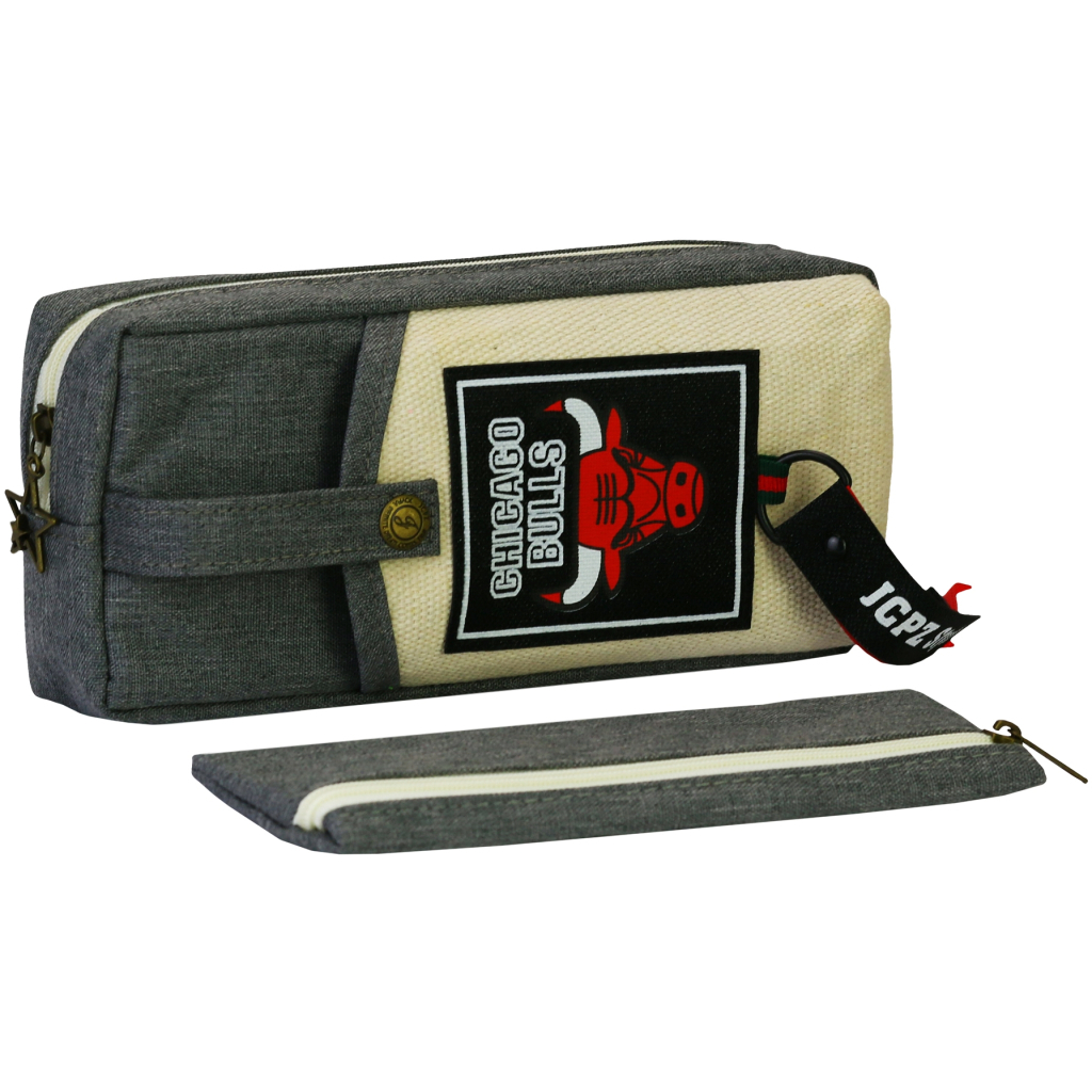 Пенал Cool For School 2 відділення Chicaco Buliis сірий (J-2390-1-grey) - зображення 2