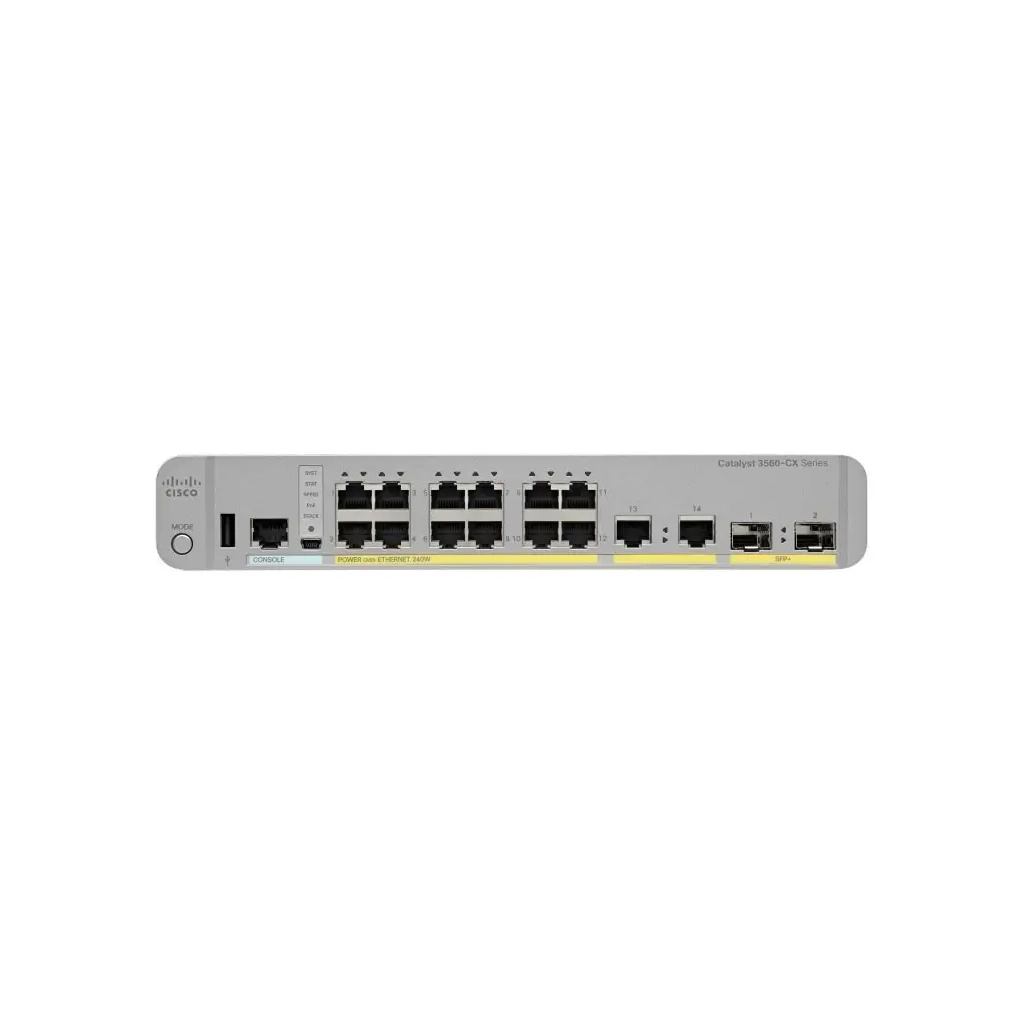 Комутатор мережевий Cisco WS-C3560CX-12PC-S - зображення 2