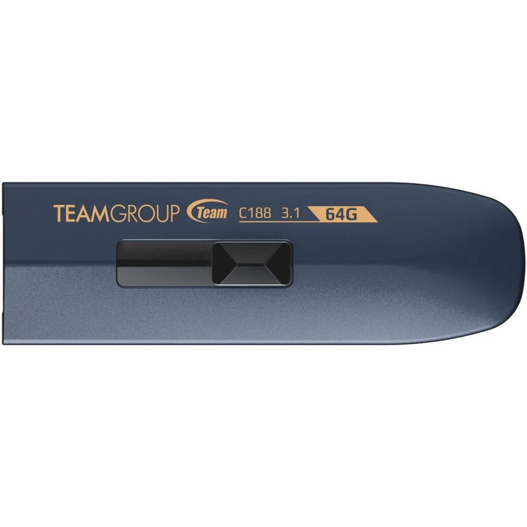 USB флеш накопичувач Team 64GB C188 Indigo USB 3.1 (TC188364GL01) - зображення 1