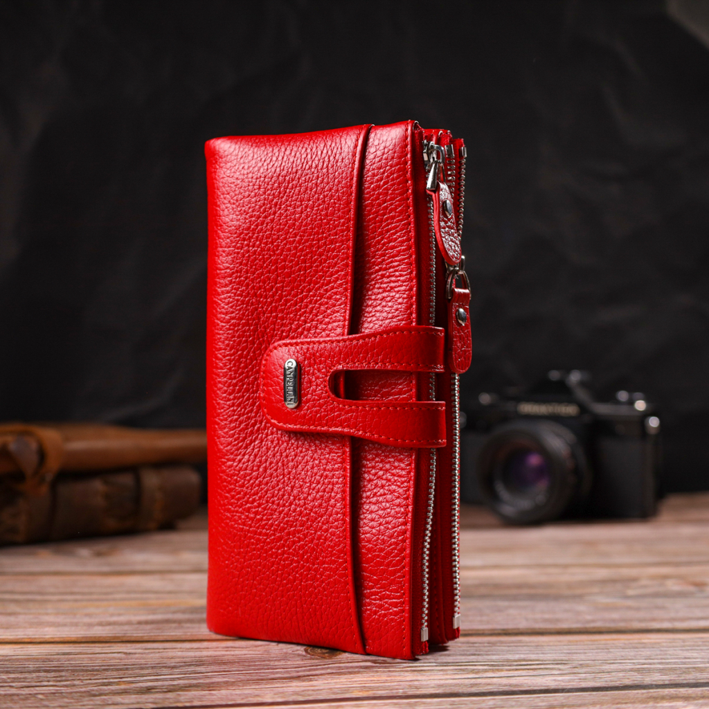 Гаманець Canpellini З натуральної шкіри Червоний (21895) - зображення 8