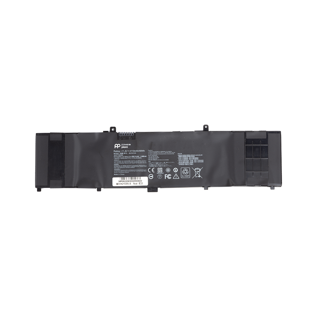Акумулятор до ноутбука ASUS Zenbook RX410U (B31N1535) 11.4V 4110mAh PowerPlant (NB431618) - зображення 1