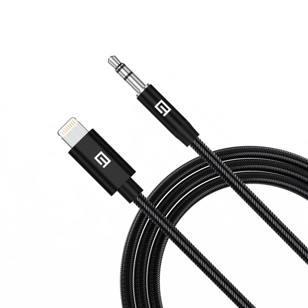 Кабель мультимедійний Lightning to 3.5mm M 1.0m black Armorstandart (ARM76889) - зображення 2