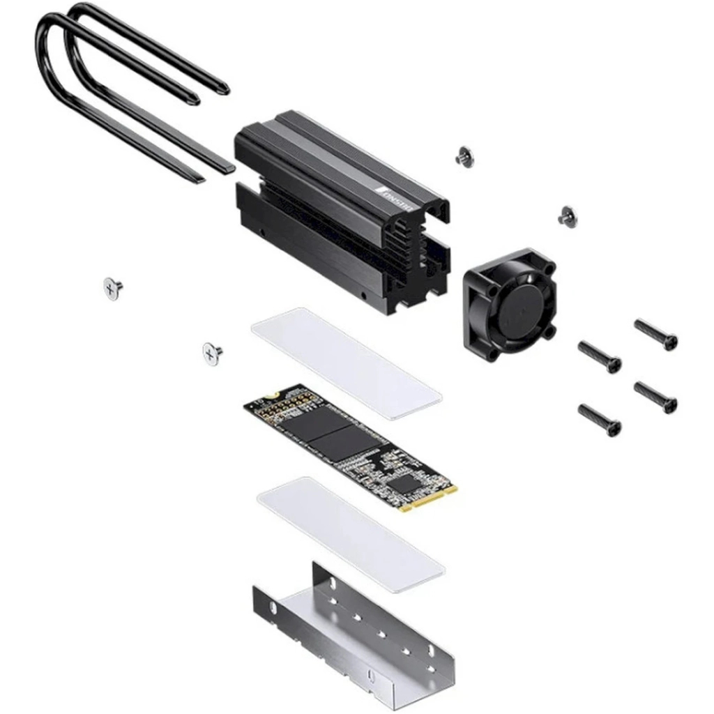 Радіатор охолодження JONSBO M.2-7 Black - зображення 6