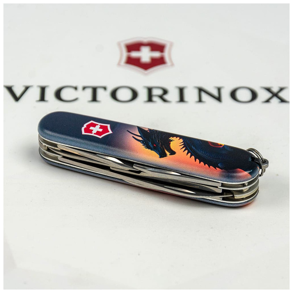 Ніж Victorinox Climber Zodiac Дракон в променях сонця (1.3703.3_Z3270p) - зображення 6