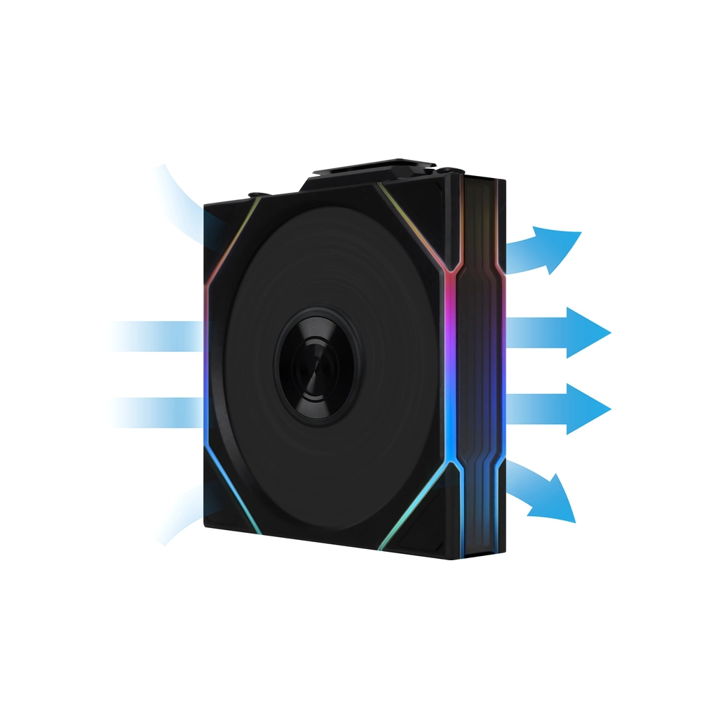 Кулер до корпусу Lian Li Uni Fan TL WIRELESS 120-3, Black (G99.12TL1W3B.00) - зображення 9