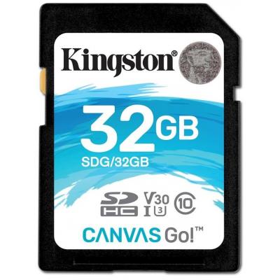 Карта пам'яті Kingston 32GB SDHC class 10 UHS-I U3 Canvas Go (SDG/32GB) - зображення 1