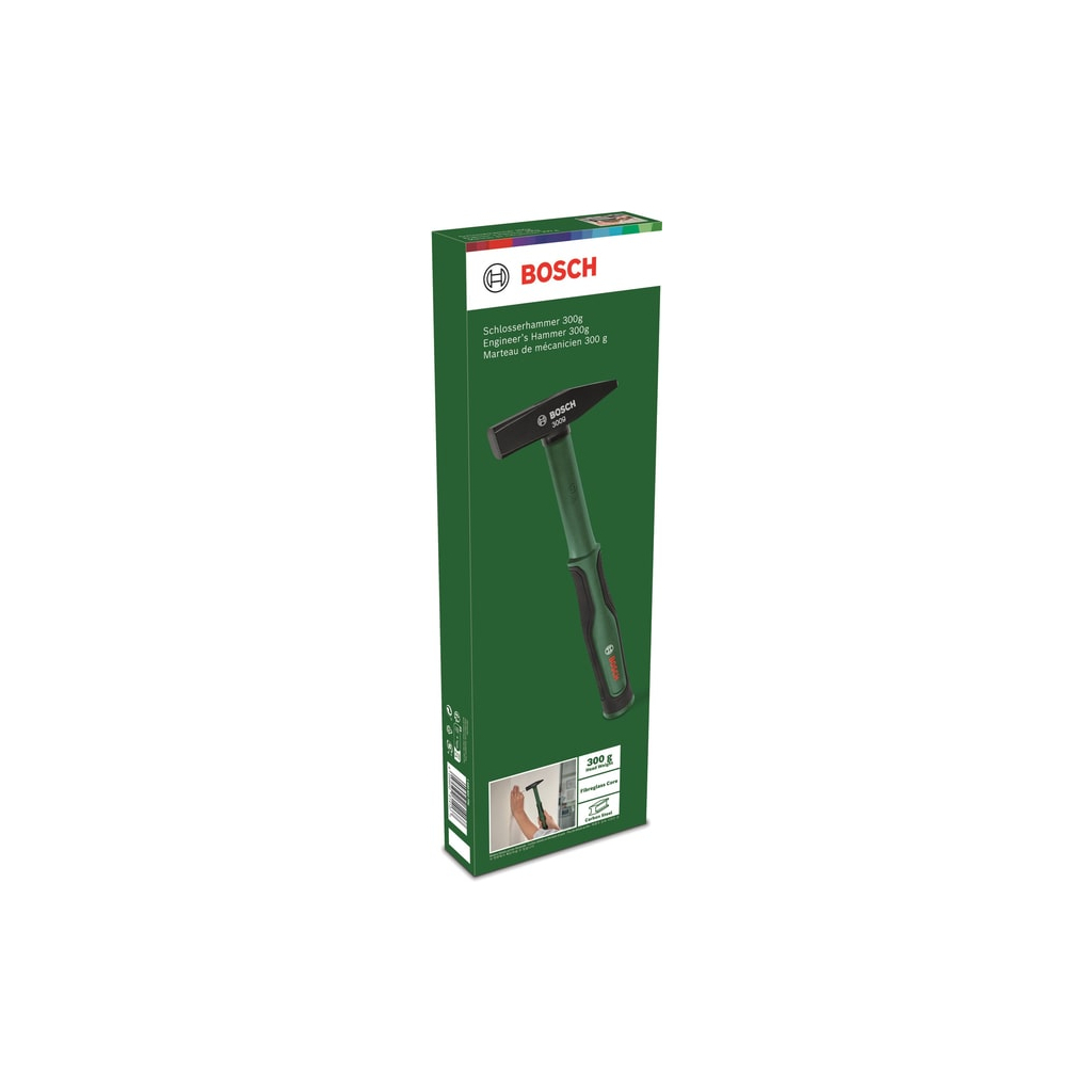 Молоток Bosch слюсарний 300г 30см руків'я скловолокно (1.600.A03.2UW) - изображение 4