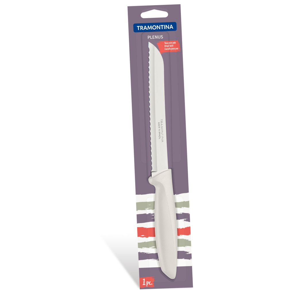 Кухонний ніж Tramontina Plenus Light Grey Bread 178 мм (23422/137) - зображення 4