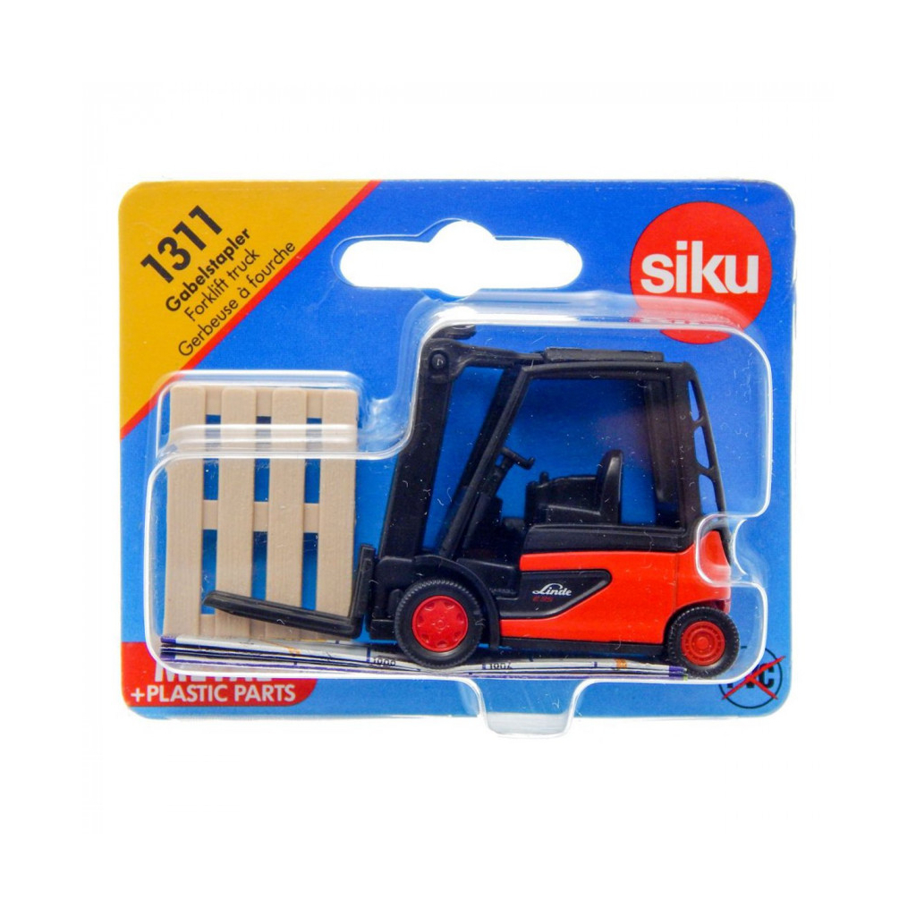 Спецтехніка Siku Автонавантажувач вилковий з палетою (6460846) - зображення 2