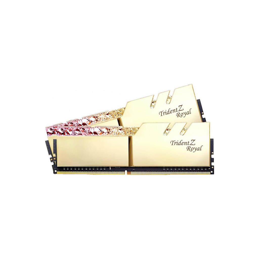 Модуль пам'яті для комп'ютера DDR4 64GB (2x32GB) 3600 MHz TridentZ RGB Royal Gold G.Skill (F4-3600C18D-64GTRG) - зображення 3