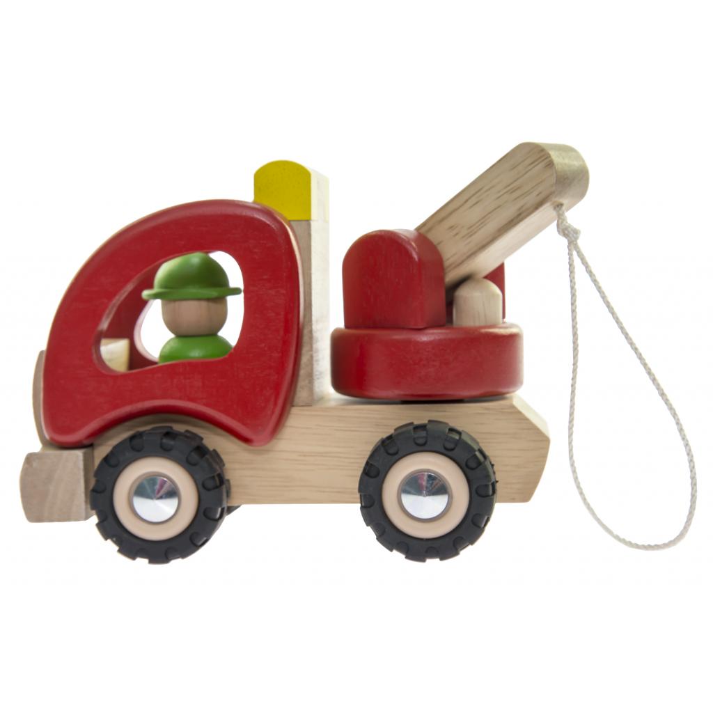 Машина Goki дерев'яна Евакуатор (червоний (55965) - зображення 1