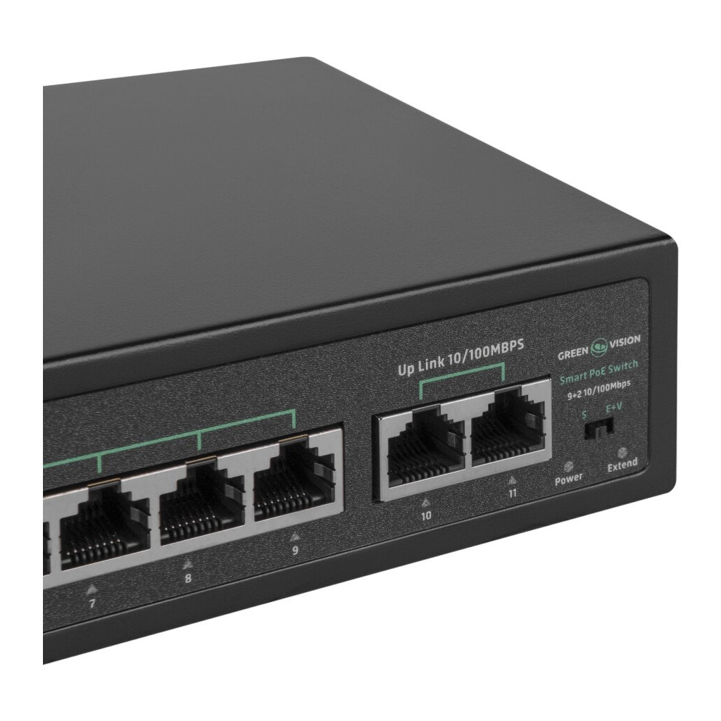 Комутатор мережевий Greenvision GV-016-D-09+2P - зображення 5