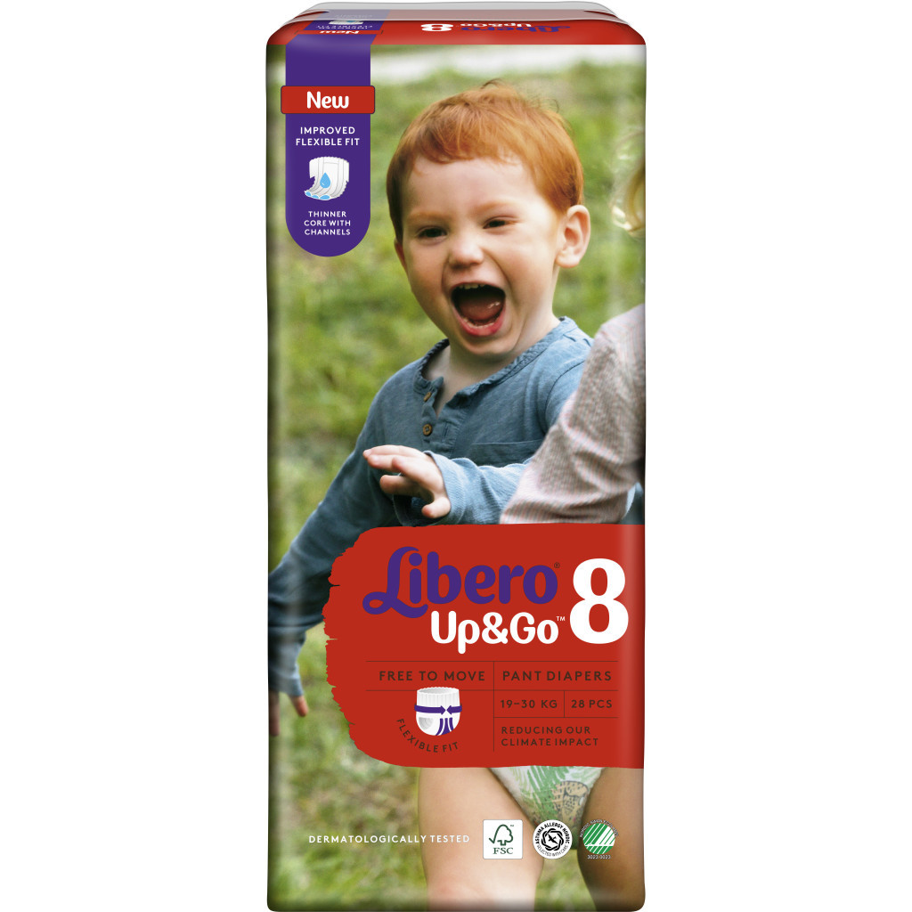 Підгузки Libero Up&Go Розмір 8 (19-30 кг) 28 шт (7322541091662) - зображення 2