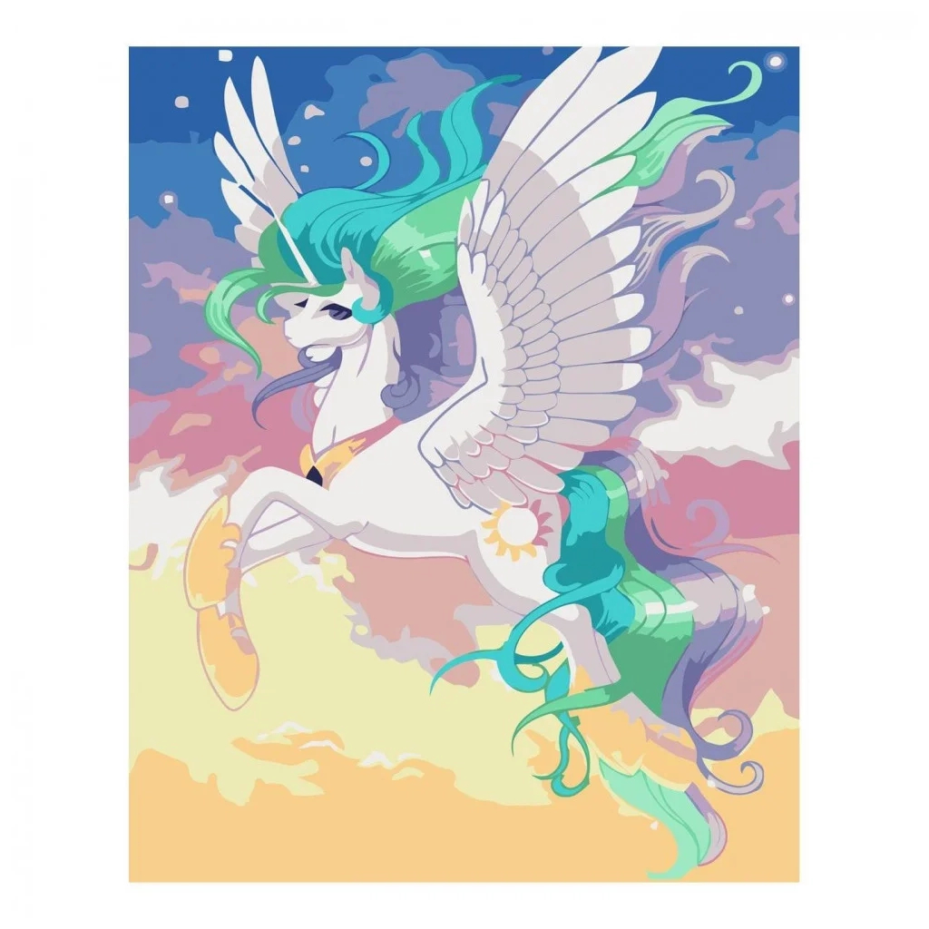 Картина по номерам Strateg Мрійливий пегас 30х40 см (SV-0027) - зображення 1