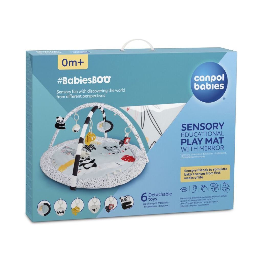 Дитячий килимок Canpol з дзеркальцем BabiesBoo (68/092) - зображення 12