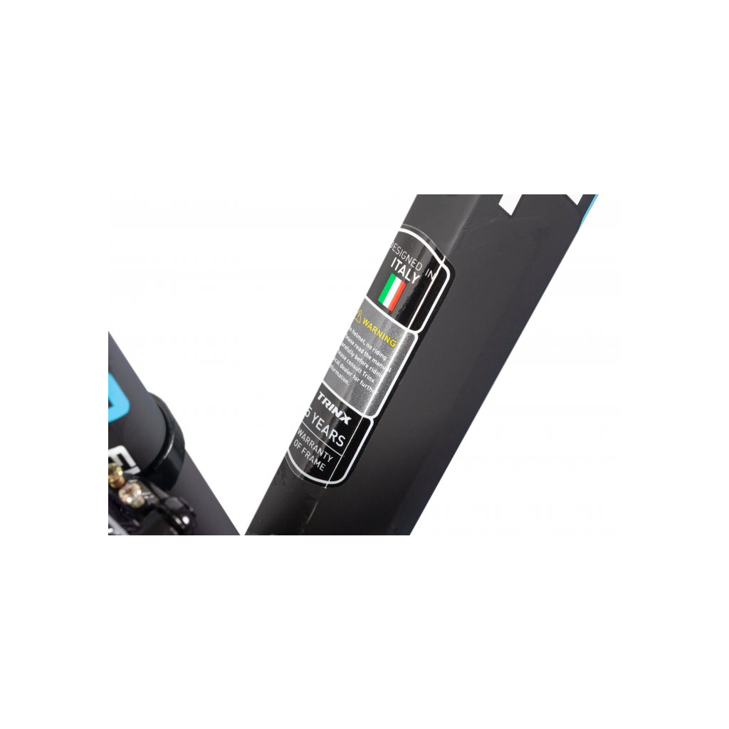 Велосипед Trinx Majes100 Elite 27.5" рама-16" Matt-Black-White-Blue (Maj100Elite.16MBWB) - изображение 4