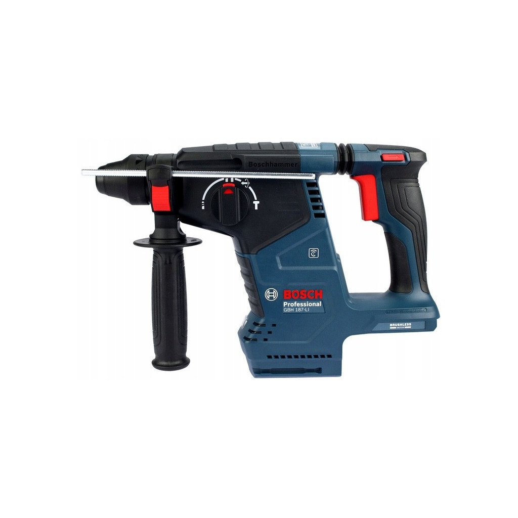 Перфоратор Bosch GBH 187-LI, патрон SDS-plus 24мм, 18В 1х5Аг, 2.4Дж, 3 режими, 980 об/хв (0.611.923.022) - зображення 4