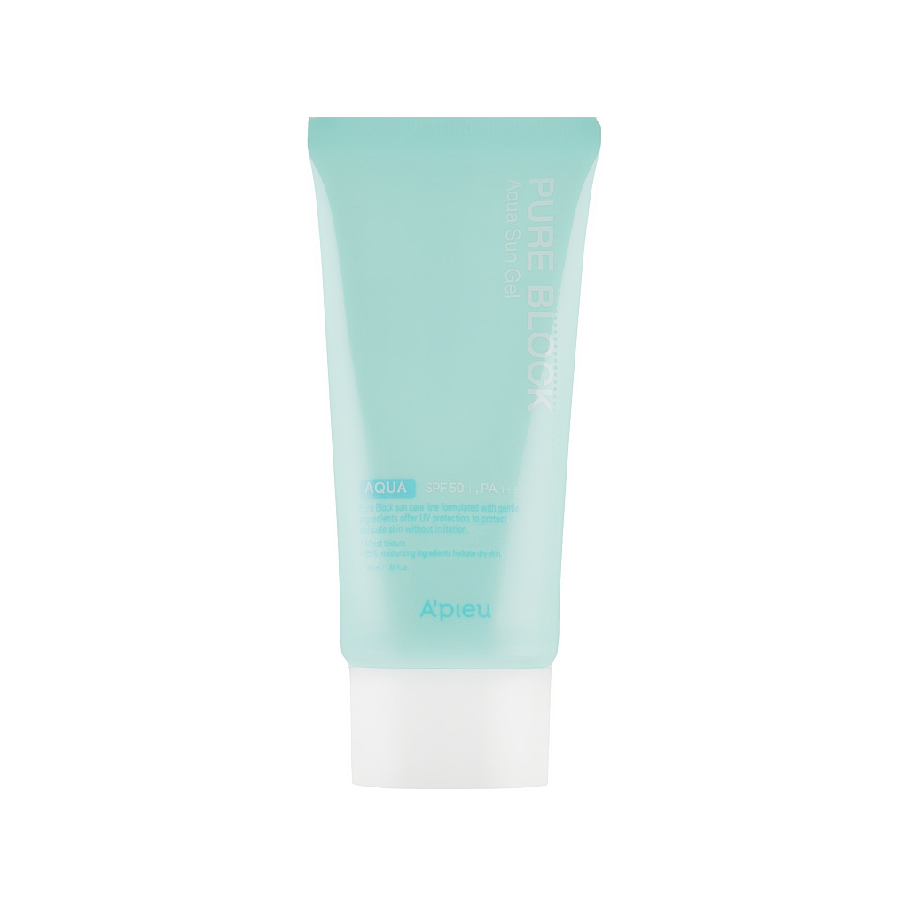 Засіб від засмаги A'pieu Pure Block Aqua Sun Gel SPF50+/Pa+++ 50 мл (8809581450646) - изображение 1