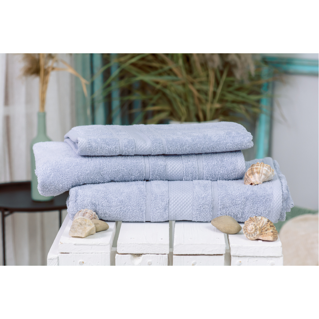 Рушник MirSon набір банних 5077 Elite SoftNess Lavender 50х90, 70х140, 100x150 (2200003960976) - зображення 2