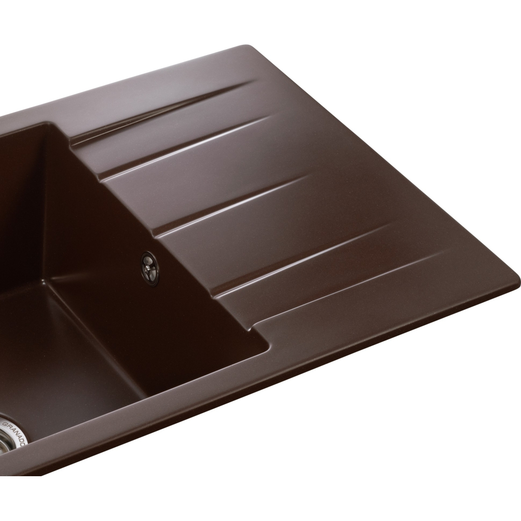 Мийка кухонна GRANADO NAVIA marron з сифоном (775*495mm.) (gr3806) - зображення 4
