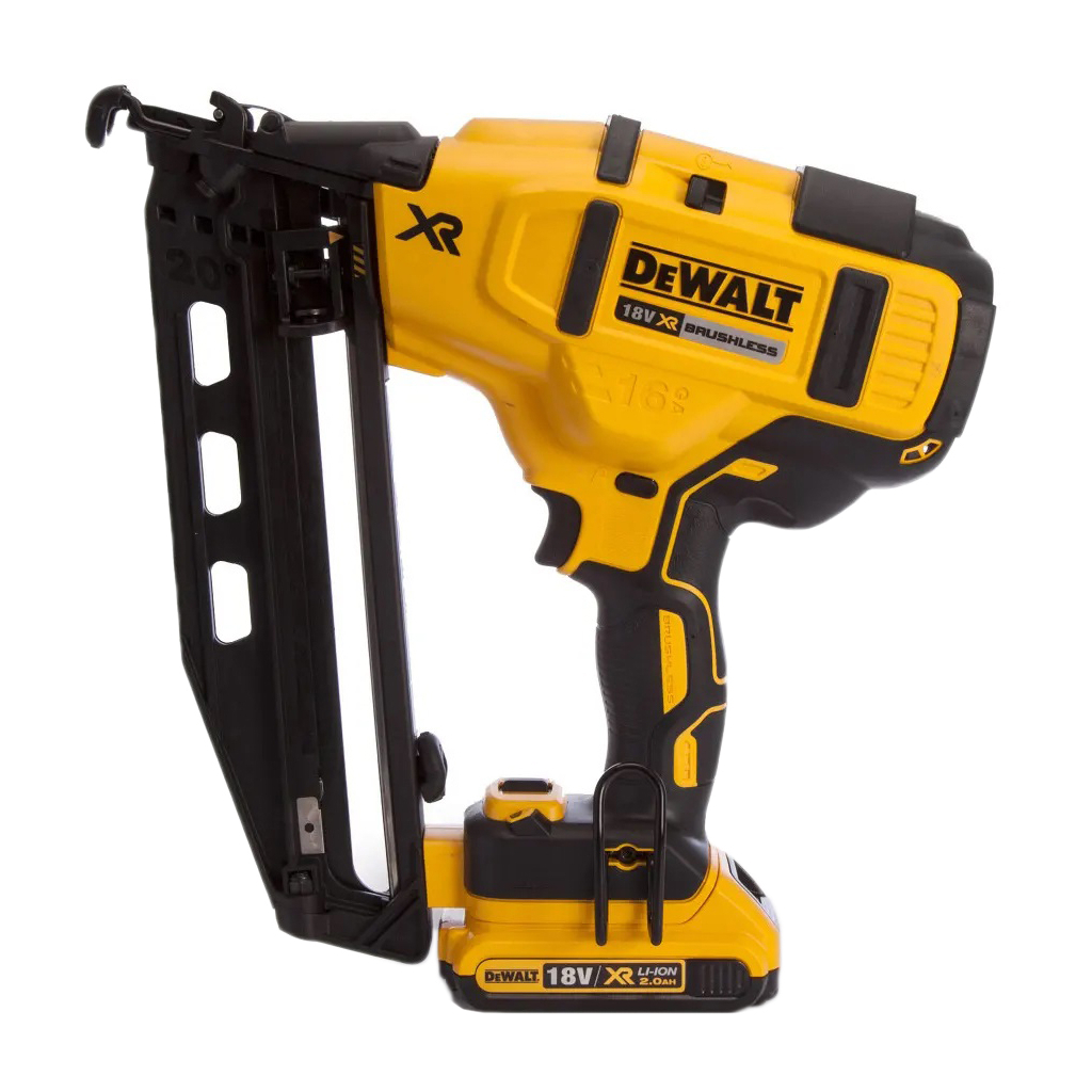 Цвяхозабивач DeWALT 18B XR, діаметр/довжина цвяха 1.6/32-64 мм, 2 АКБ, ЗП (DCN662D2) - изображение 1