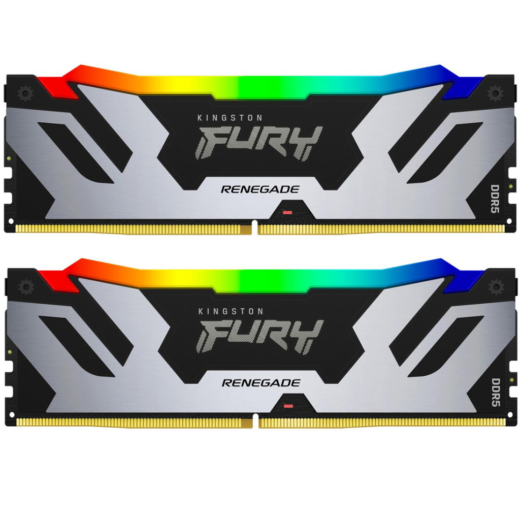 Модуль пам'яті для комп'ютера DDR5 48GB (2x24GB) 7200 MHz Renegade RGB XMP Kingston Fury (ex.HyperX) (KF572C38RSAK2-48) - зображення 1