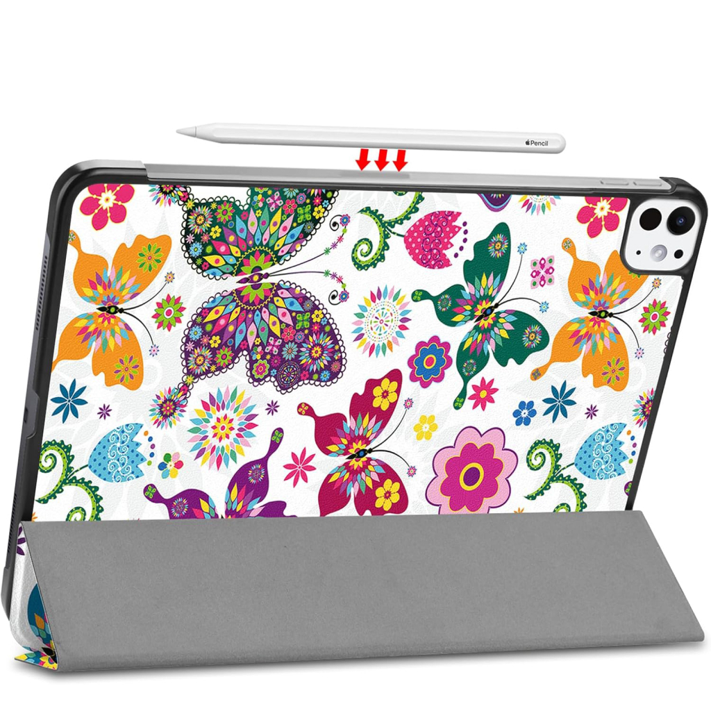 Чохол до планшета BeCover Smart Case Apple iPad Pro 11" M4 2024 Butterfly (711631) - зображення 8