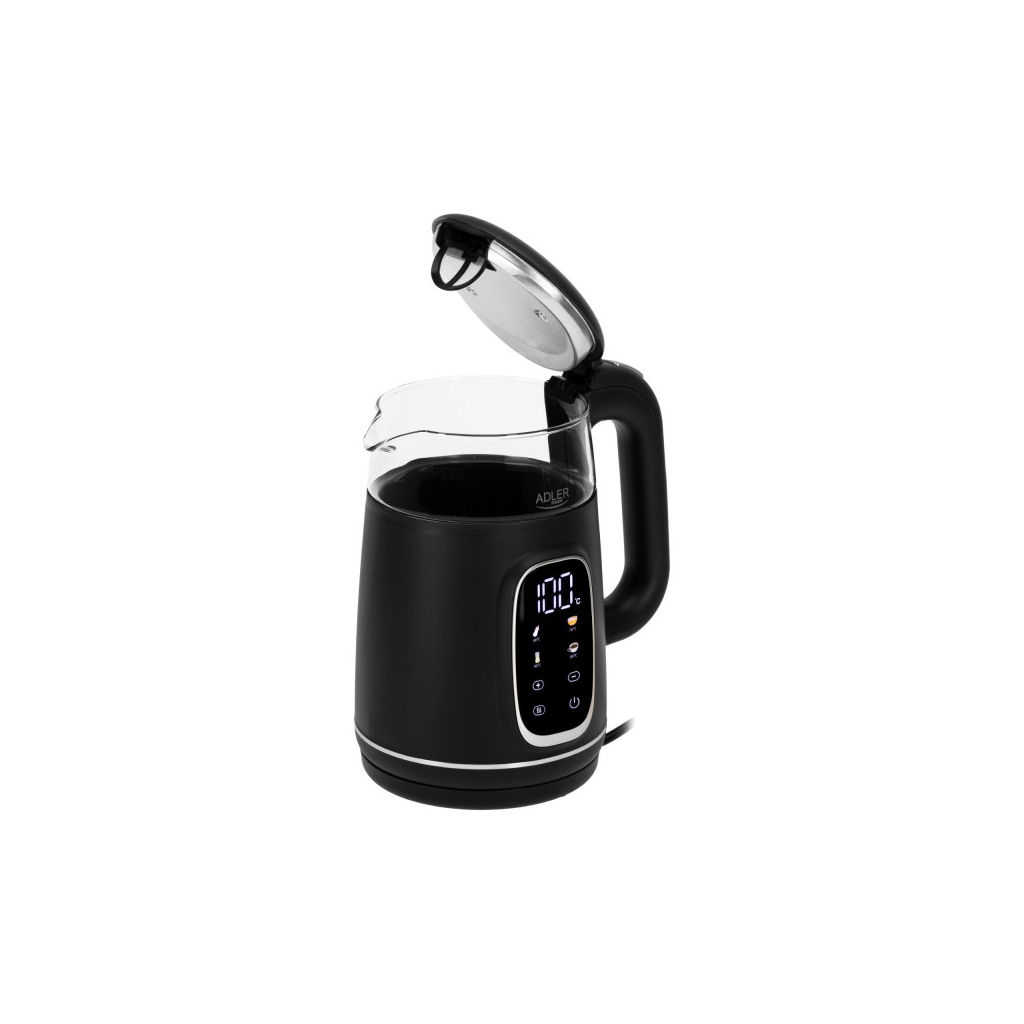 Електрочайник Adler AD 1305 black silver - зображення 3