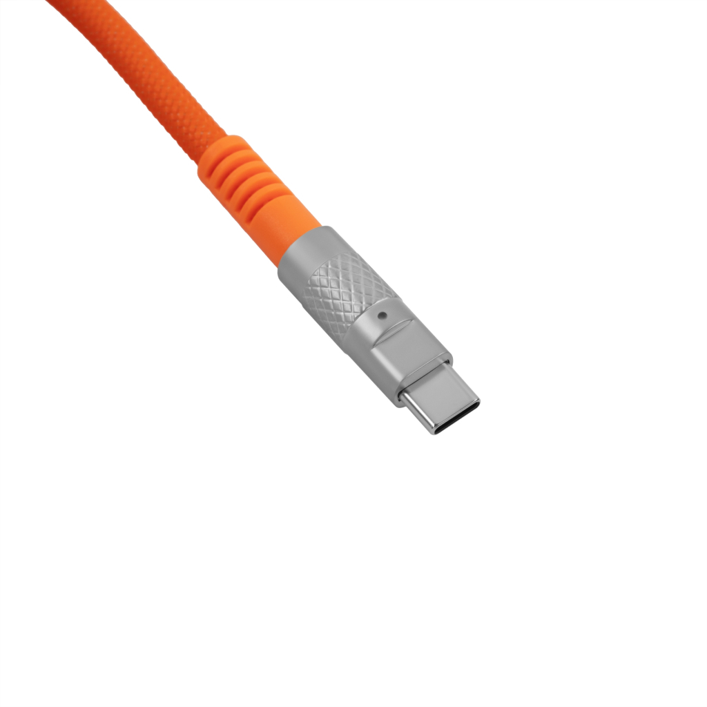 Дата кабель USB-C + USB A to USB-C 1.0m Double-Sleeved Geek orange Keychron (CAB22_KEYCHRON) - зображення 3