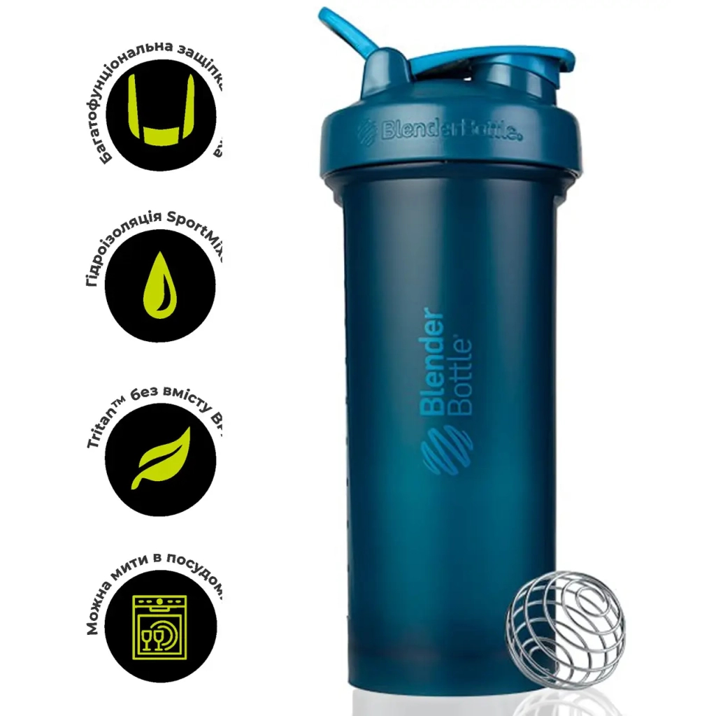 Шейкер спортивний BlenderBottle Pro45 1270ml Ocean Blue (Pro45_Ocean_Blue) - зображення 1