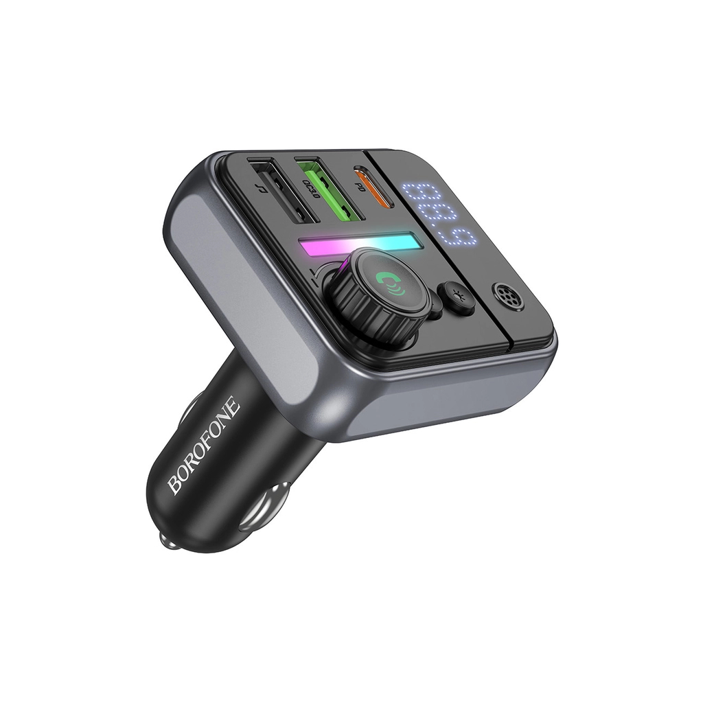 FM модулятор BOROFONE BC50, Black, Box - зображення 6