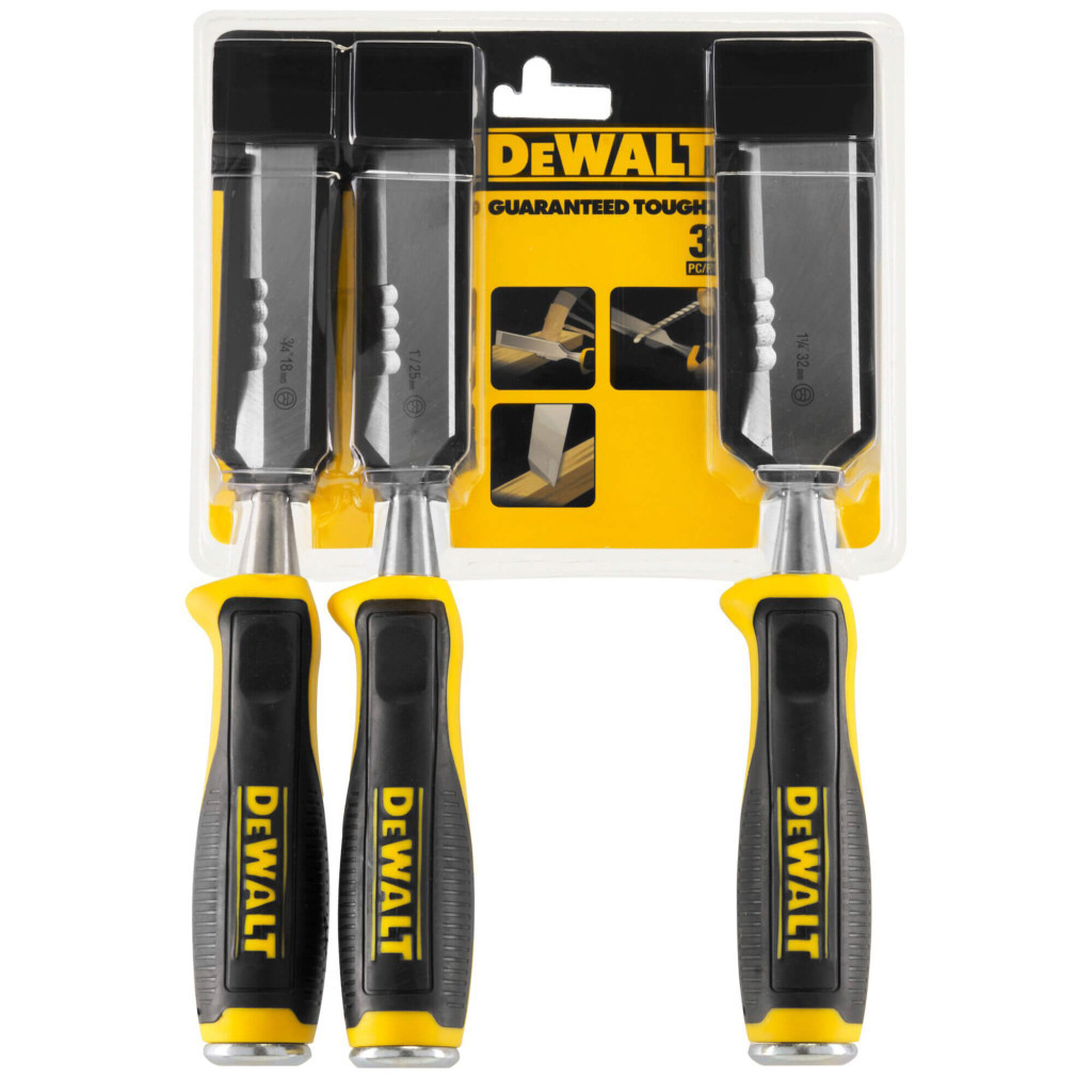 Стамеска DeWALT 150 мм з бічною ріжучою кромкою, 3 шт (DWHT0-16148) - зображення 3