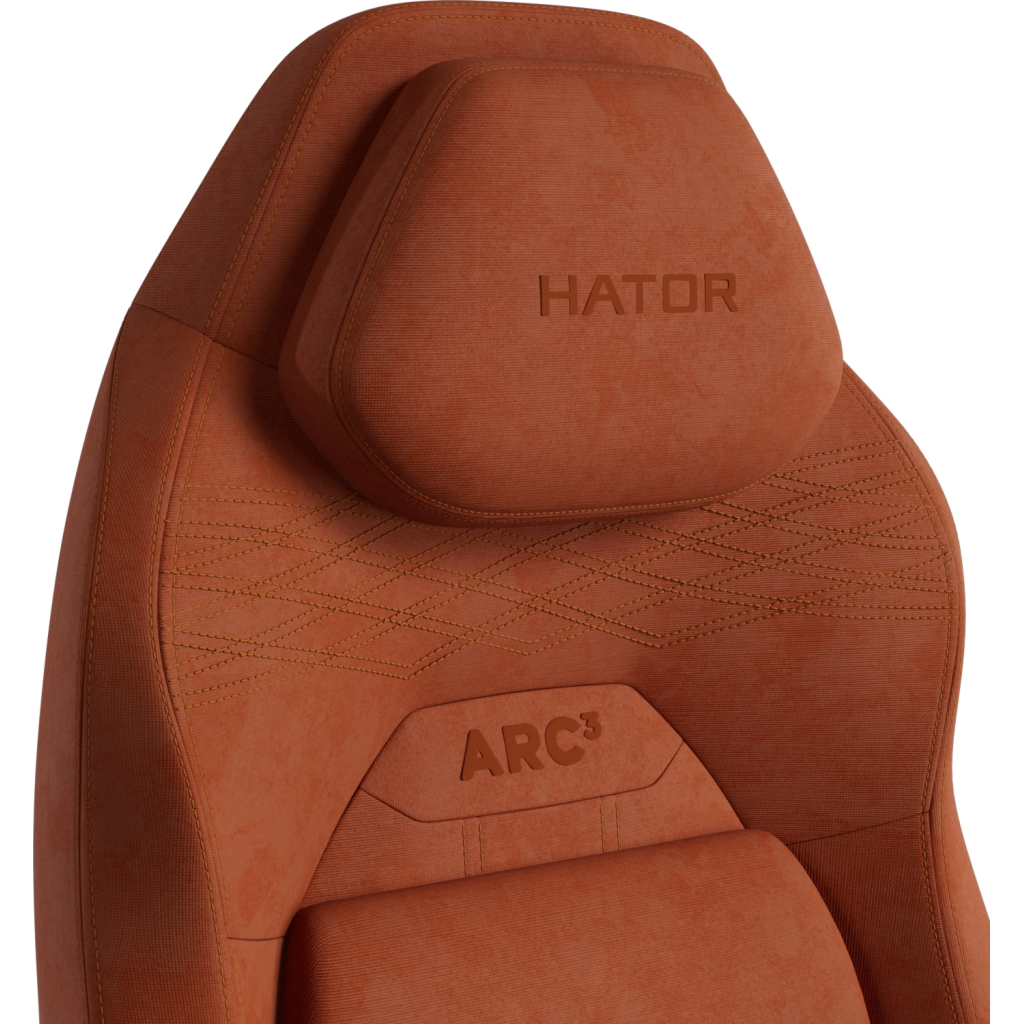 Крісло ігрове Hator Arc 3 S Velour Orange (HTC3449S) - зображення 8