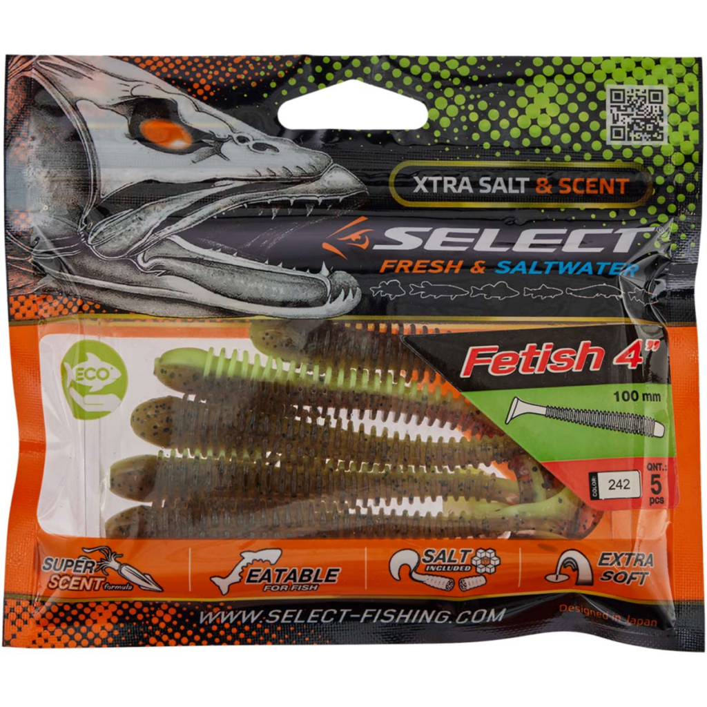 Силікон рибальський Select Fetish 4" 242 (5 шт/уп) (1870.71.66) - зображення 2