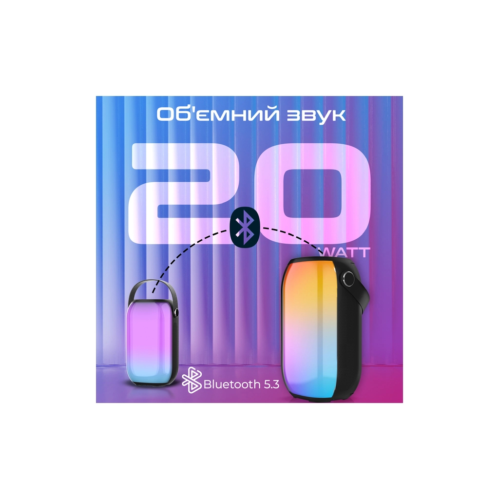 Акустична система Promate Spectro-20 20W Black (spectro-20) - зображення 2