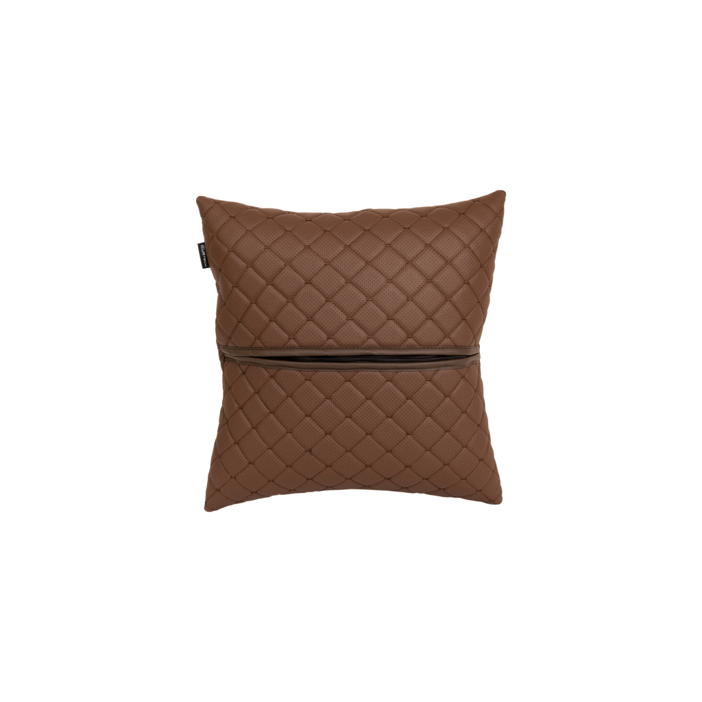 Подушка EVAtech ECO 40x40 см коричнева з коричневою ниткою (SPBCSZZ) - зображення 2