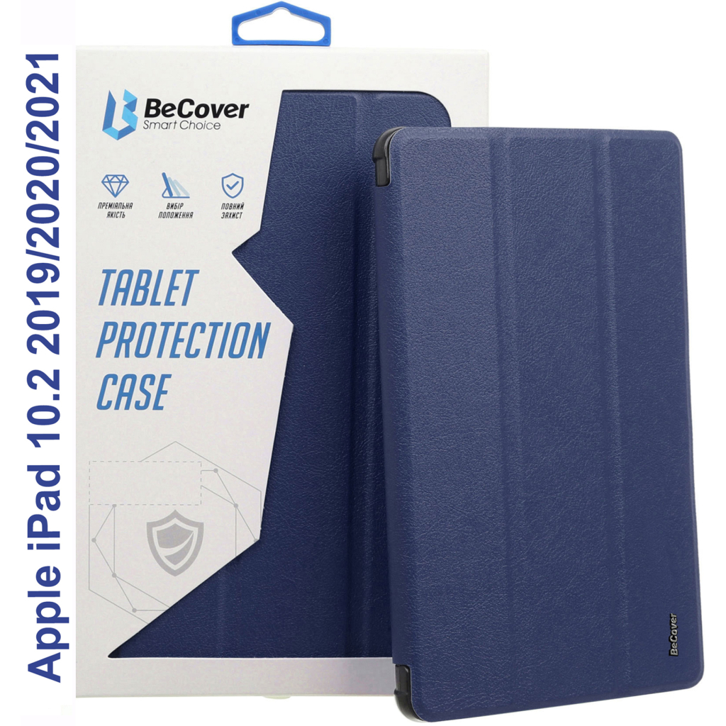 Чохол до планшета BeCover Soft Edge BeCover Apple iPad 10.2 2019/2020/2021 Deep Blue (709180) - зображення 1